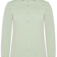Camisa Masculina Tech Fibra De Bambu Slim Fit - Verde