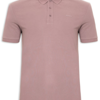 Polo Masculina Regular-Fit Logo Print Donos222 - Marrom