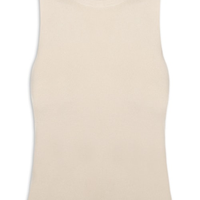 Blusa Feminina Gola Redonda Em Tricot - Bege