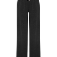 Calça Pantalona com Cordão Feminina Preto