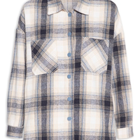 Camisa Feminina Flanela Xadrez - Azul