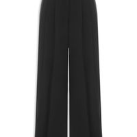 Calça Feminina Com Pregas Na Frente - Preto