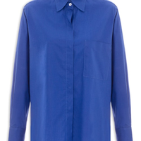 Camisa Feminina Tricoline Essential - Azul