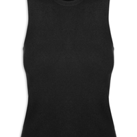 Blusa Feminina Gola Redonda Em Tricot - Preto