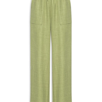 Calça Pantalona Feminina com Amarração - Verde