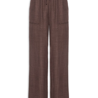 Calça Pantalona Feminina com Amarração - Marrom