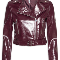 Jaqueta Biker Feminina - Vermelho