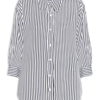 Camisa Listrada Feminina - Azul