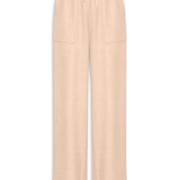 Calça Pantalona Feminina com Amarração - Bege