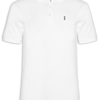 Camisa Polo Masculina Piquet Branco