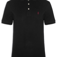Camisa Polo Masculina Piquet Preto