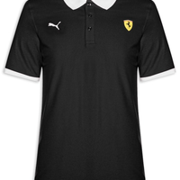 Polo Mc Scuderia Ferrari Piquet Masculina Preto