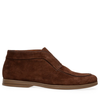 Sapato Masculino Loafer Walker Em Camurça - Marrom