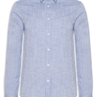 Camisa Masculina Manga Longa Buzios New - Azul