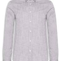 Camisa Masculina Manga Longa Buzios New - Cinza