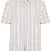 Camisa Masculina Manga Curta Listra Náutica - Off White