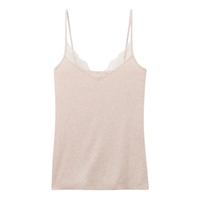 Regata Com Renda Em Modal Ultralight Com Cashmere - Bege