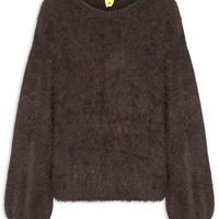 Suéter Feminino Tricot Pelinho - Marrom