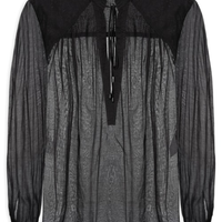 Bata Feminina De Voil Detalhe Pesponto - Preto