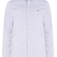 Camisa Masculina Casual Oxford New - Azul