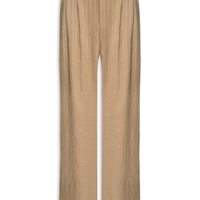 Calça Feminina Listrada Pantalona - Bege