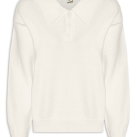 Suéter Feminino Tricot Comfy Gola Esporte Off White