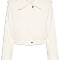 Jaqueta Feminina Cropped - Bege