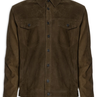 Jaqueta De Couro Masculina Over Leather Marrom