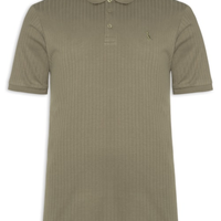 Polo Masculina Slim Canelada - Verde