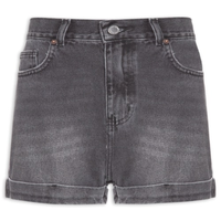 Short Jeans Feminino Black Barra Italiana Used - Preto