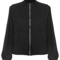 Jaqueta Feminina Pesponto - Preto