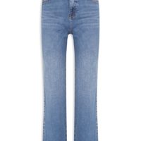 Calça Feminina Jeans Slim Barra Virada - Azul