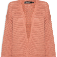 Cardigan Tricot Feminino Amplo - Rosa