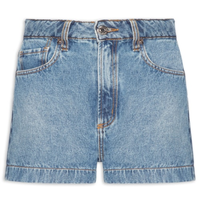 Shorts Feminino Jeans Mix Patchwork - Azul