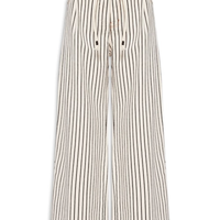 Calça Feminina Sarja Listrada - Branco