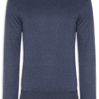 Suéter Tricot Masculino Gola V Básico - Azul
