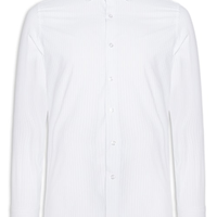 Camisa Masculina Social Fio Tinto - Branco