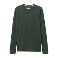 Blusa De Manga Comprida Em Lã Merino Com Decote Redondo - Verde