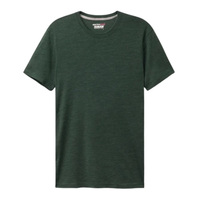 Camiseta De Manga Curta Em Lã Merino Elástica - Verde