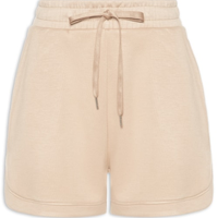 Short Feminino Em Moletom - Bege