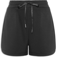 Short Feminino Em Moletom - Preto