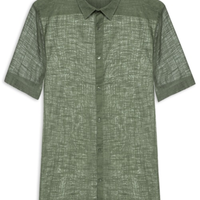 Camisa Masculina New Texture Color - Verde