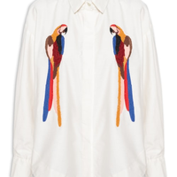 Camisa Feminina Bordada Araraquara - Branco
