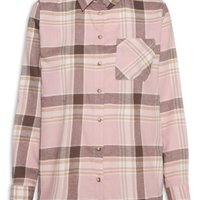 Camisa Feminina Xadrez - Rosa
