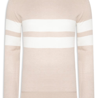 Suéter Masculino Soft Gola Redonda - Bege