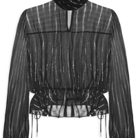 Bata Feminina Gola Lurex - Preto