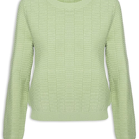 Suéter Feminino Oversized Texturizado - Verde