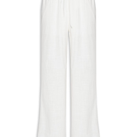 Calça Feminina Pantalona Com Cordão - Branco