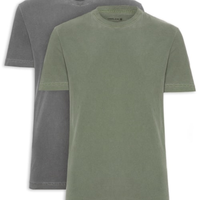 Kit Camiseta Masculina Manga Curta Classic Stone - Cinza