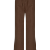 Calça Feminina Pantalona Com Cordão - Marrom